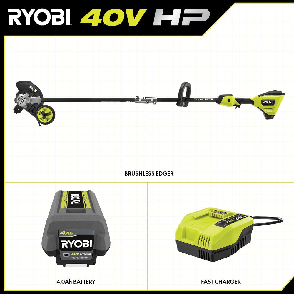 40V HP BRUSHLESS 8" STICK EDGER KIT Image 2