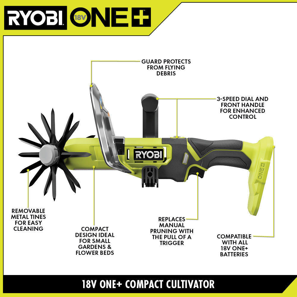 18V ONE+ COMPACT CULTIVATOR KIT Image 3