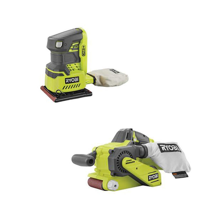 18V ONE+ Brushless Belt Sander & Quarter Sheet Sander
