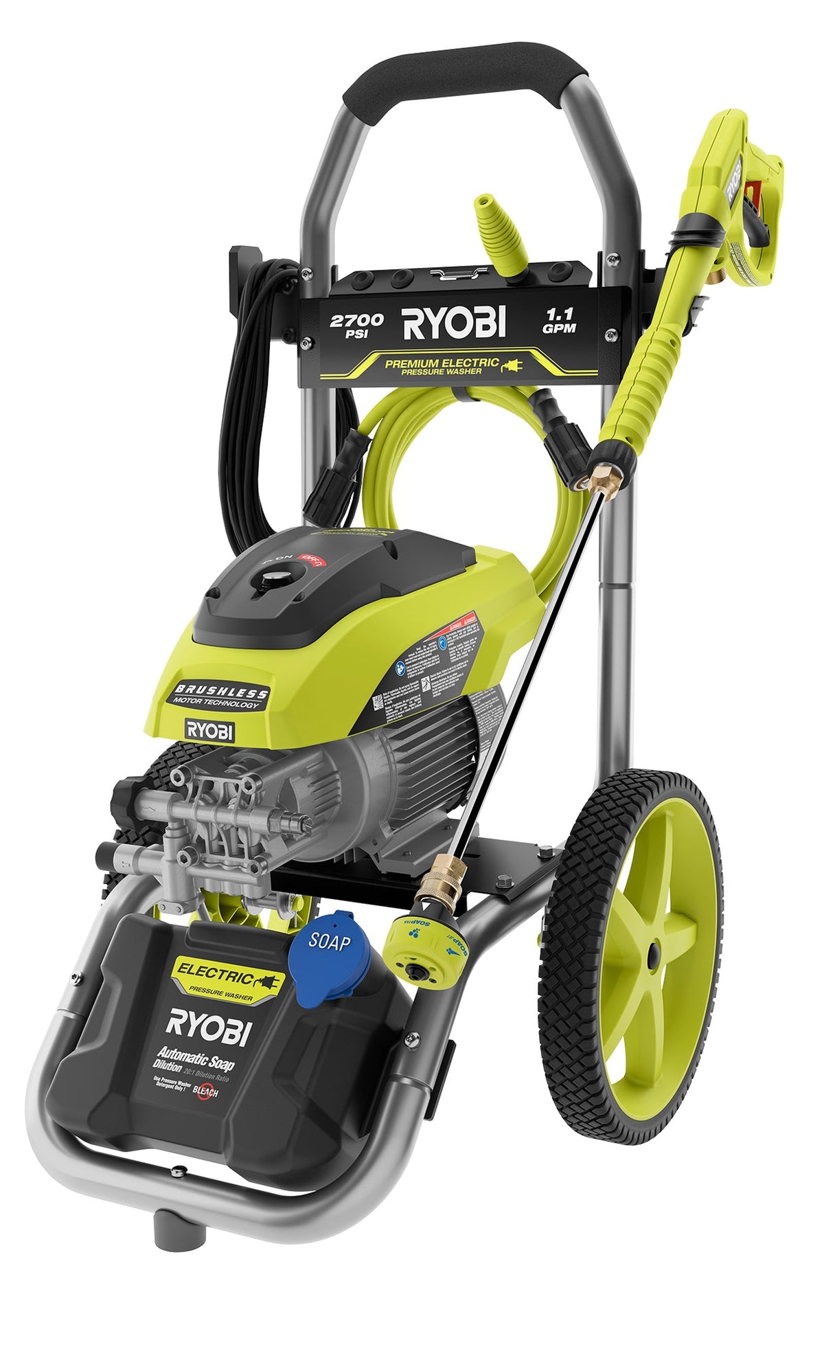 2700 PSI 1.1 GPM Brushless Electric Pressure Washer image