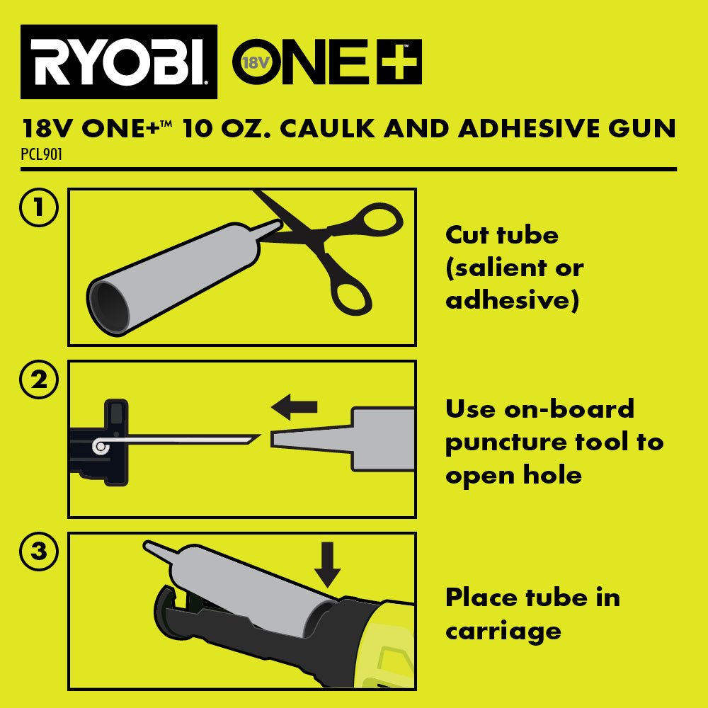 18V ONE+ 10 oz. Caulk and Adhesive Gun Kit Image 8