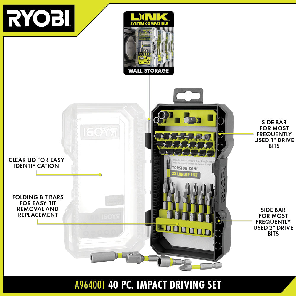 40 PC. IMPACT RATED DRIVING SET Image 2