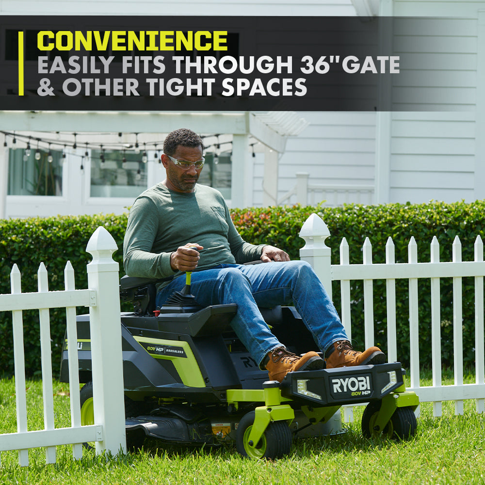 80V HP BRUSHLESS 30" LITHIUM ELECTRIC ZERO TURN RIDING MOWER Image 12