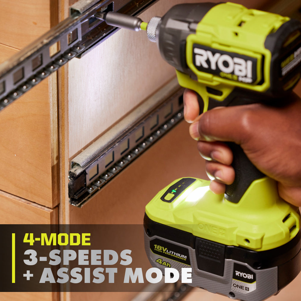 18V ONE+ HP Brushless 4-Mode 1/4" Hex Impact Driver