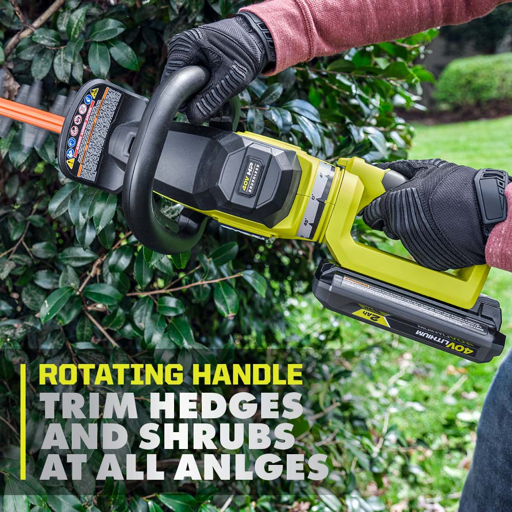 40V HP BRUSHLESS WHISPER SERIES 26" HEDGE TRIMMER Image 8
