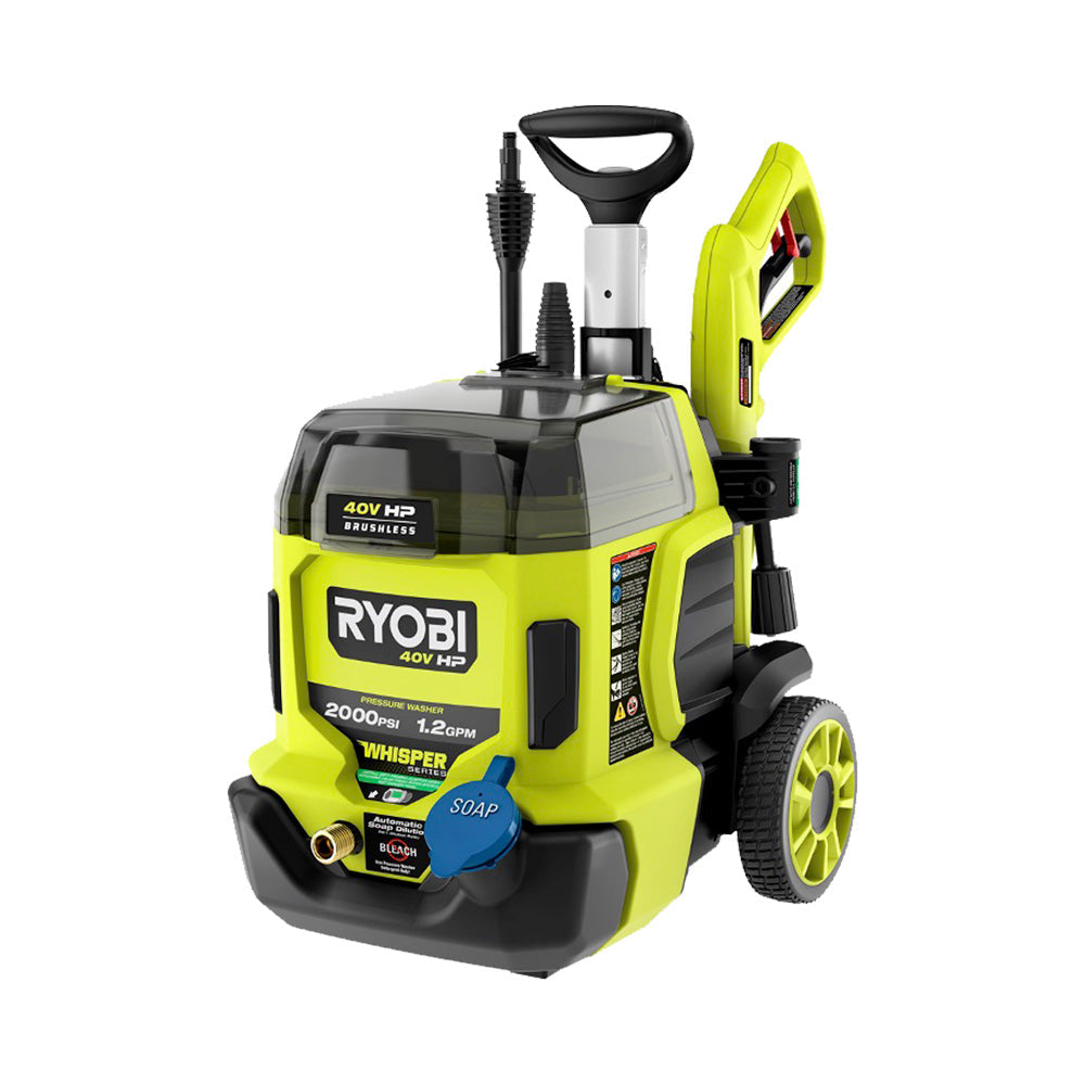 40V HP Brushless WHISPER SERIES 2000 PSI Pressure Washer