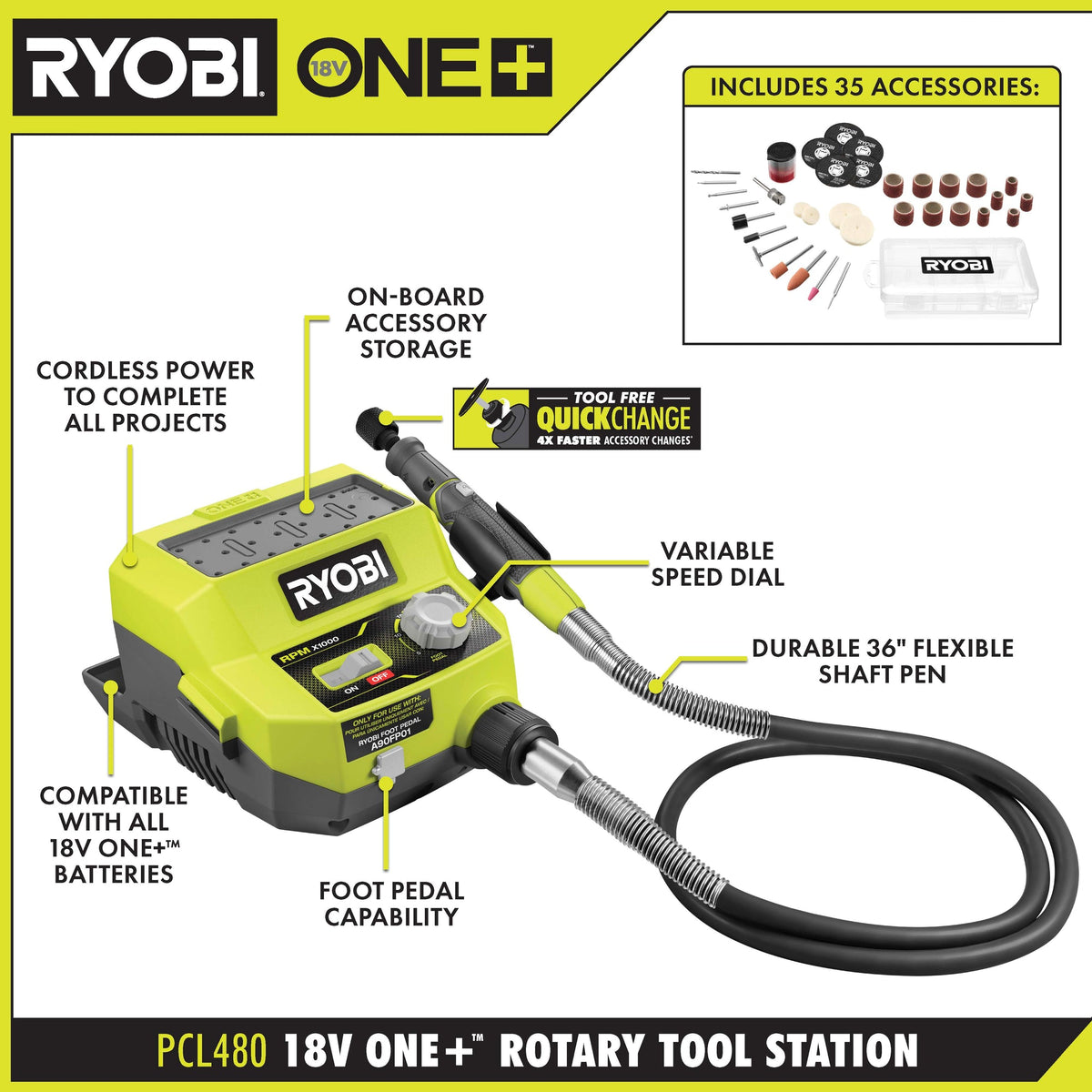 18V ONE+ ROTARY TOOL STATION KIT Image 2