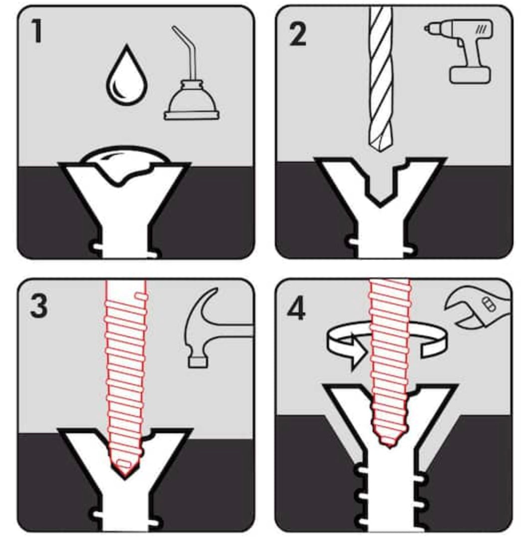 5 PC. Spiral Screw Extractor Set Image 3