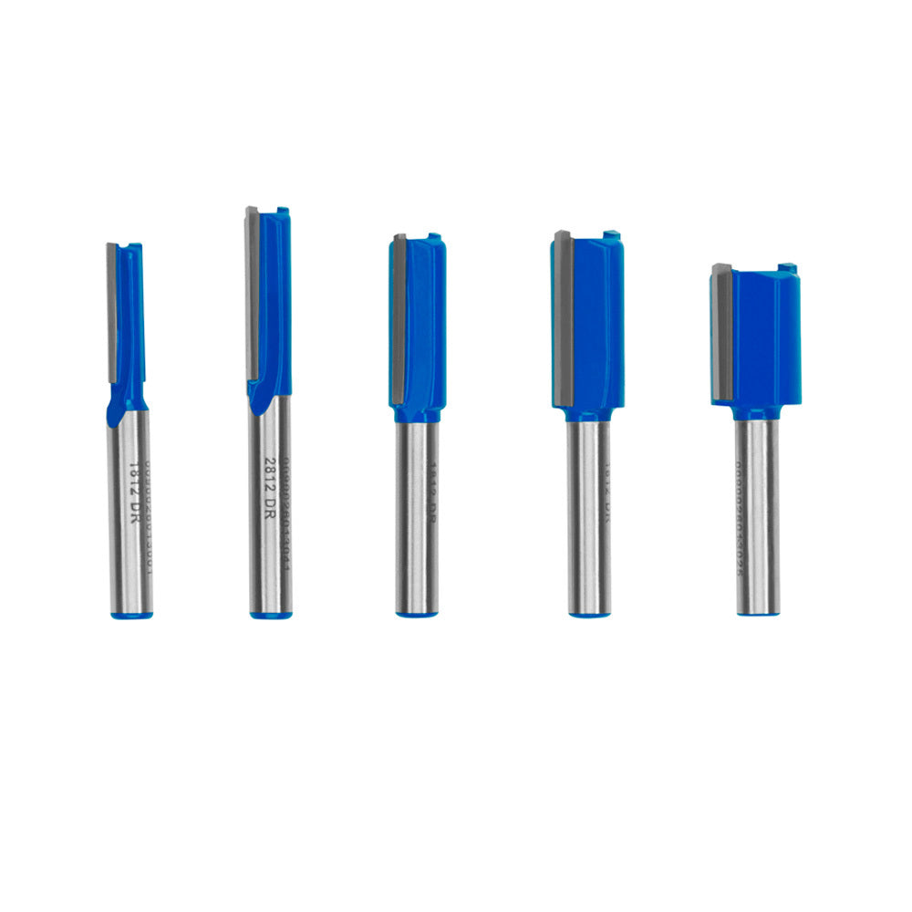 5 PC. Straight Router Bit Set