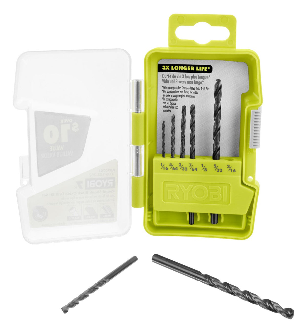 7 PC. ROUND SHANK BLACK OXIDE DRILL BIT SET Image 4