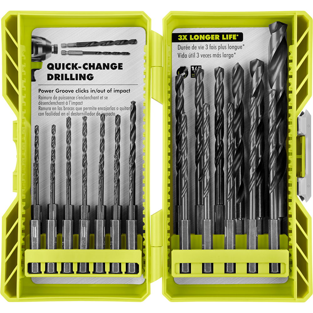 25 PC. BLACK OXIDE HEX SHANK DRILL BITS Image 3