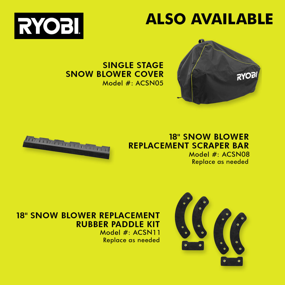 40V HP BRUSHLESS 18" SNOW BLOWER KIT Image 9