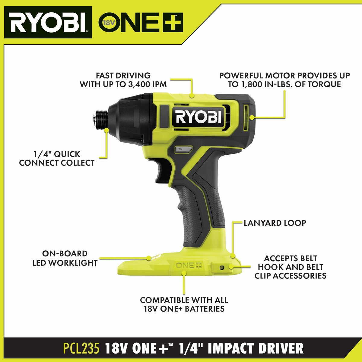18V ONE+ 4-TOOL COMBO KIT Image 3