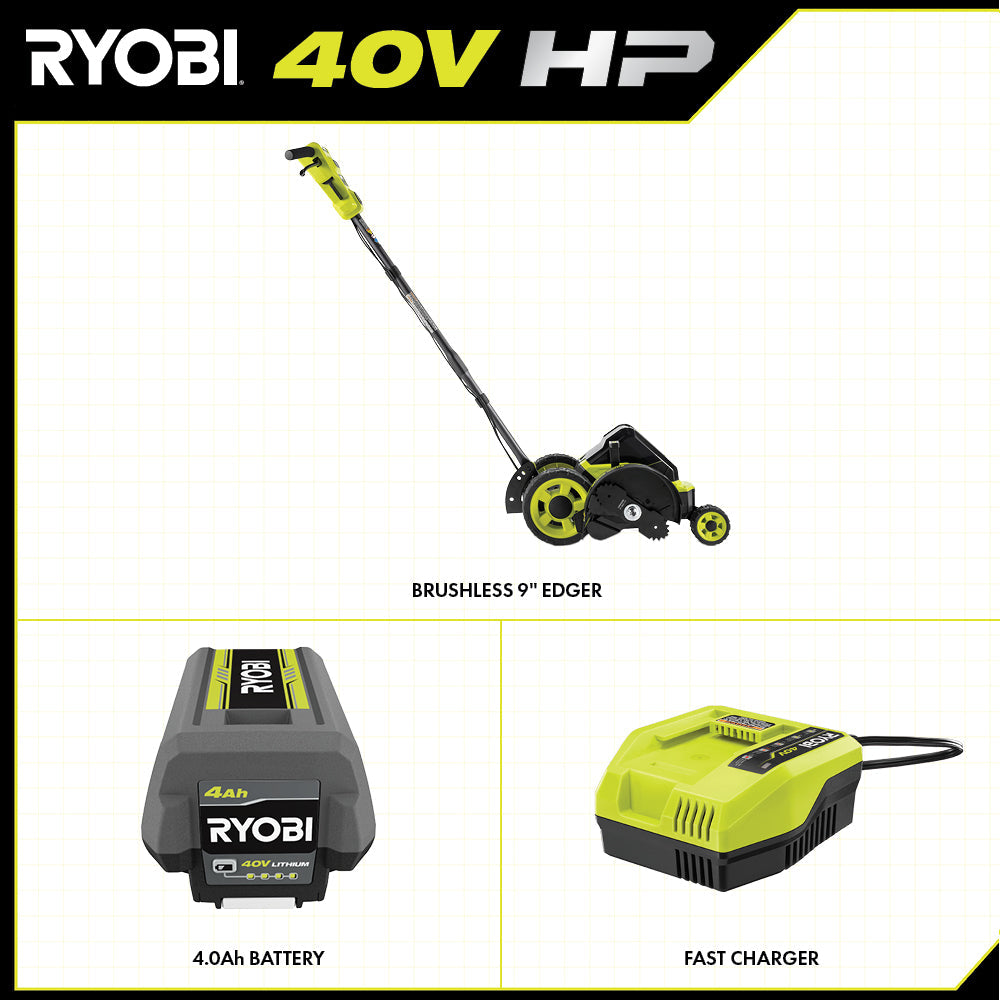 40V HP BRUSHLESS 9" EDGER KIT Image 2