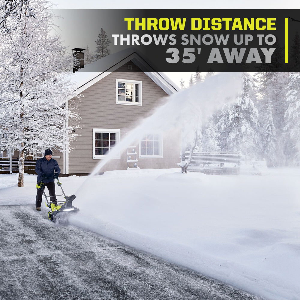 40V HP Brushless 21" Single-Stage Auger-Propelled Snow Blower