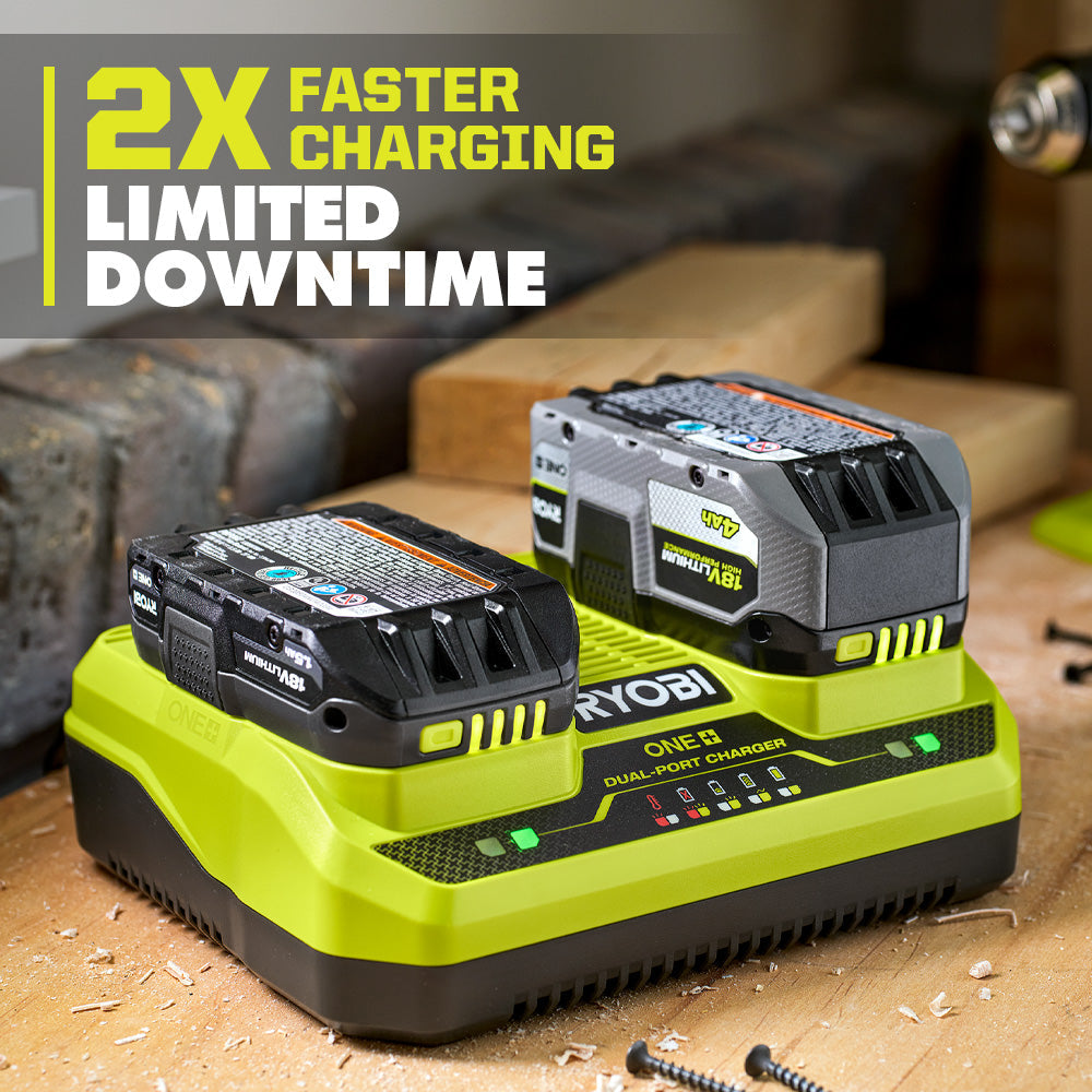 18V ONE+ DUAL-PORT SIMULTANEOUS CHARGER  Image 3
