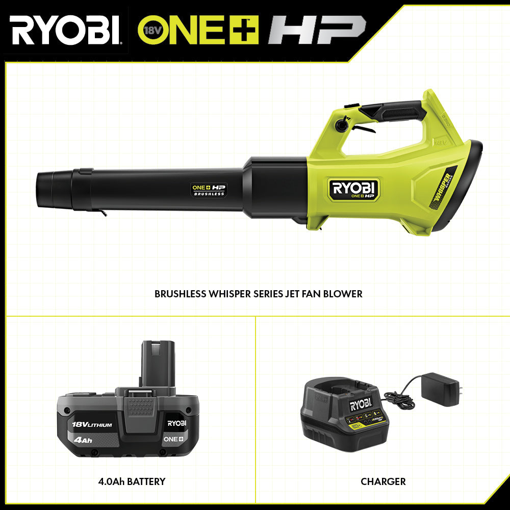 18V ONE+ HP BRUSHLESS WHISPER SERIES 450 CFM BLOWER KIT Image 2